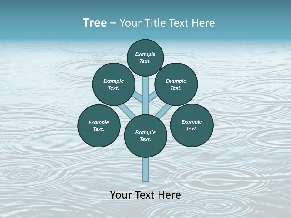 A Group Of Raindrops On The Water Powerpoint Template PowerPoint Template