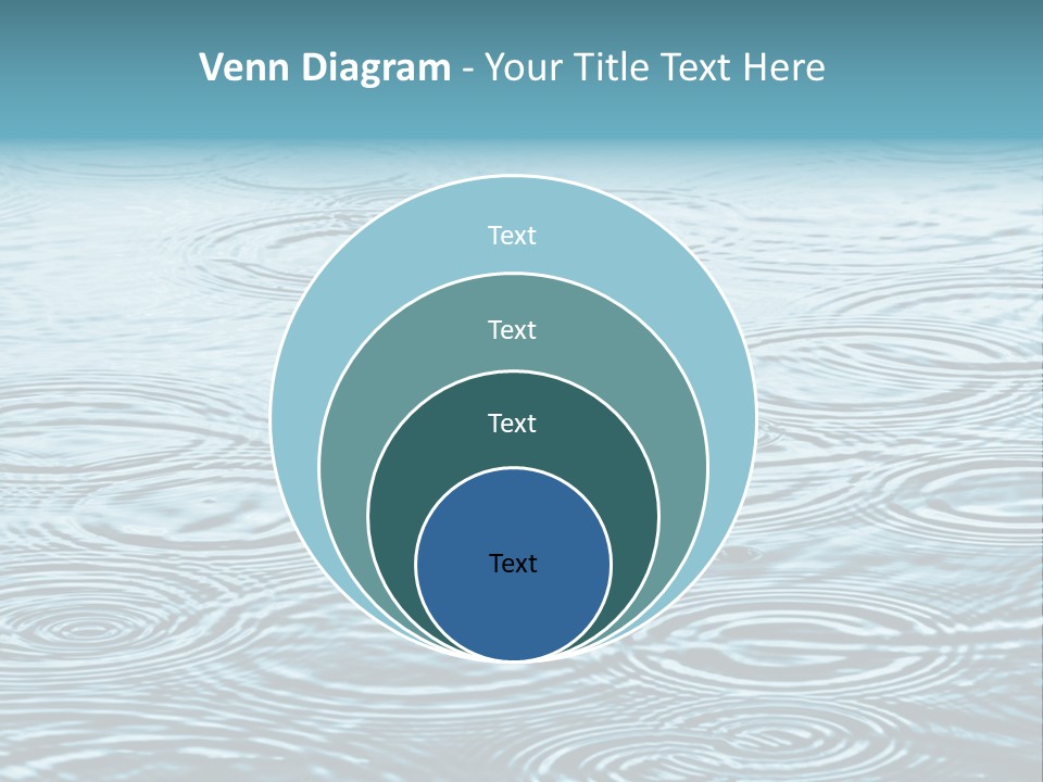 A Group Of Raindrops On The Water Powerpoint Template PowerPoint Template