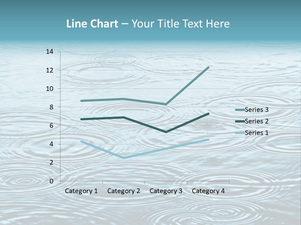 A Group Of Raindrops On The Water Powerpoint Template PowerPoint Template