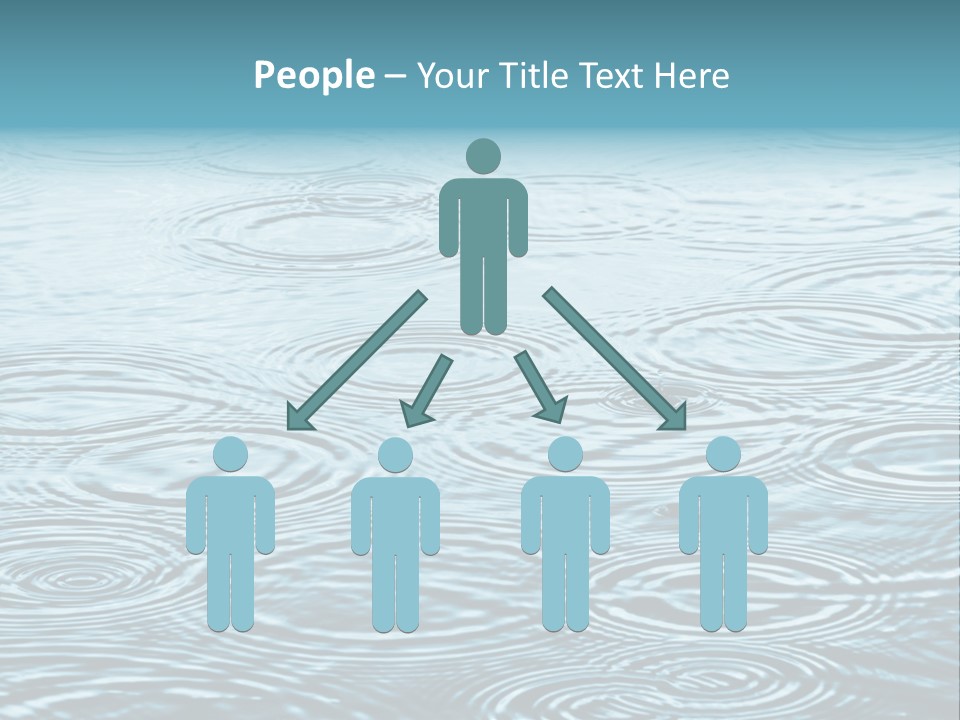 A Group Of Raindrops On The Water Powerpoint Template PowerPoint Template