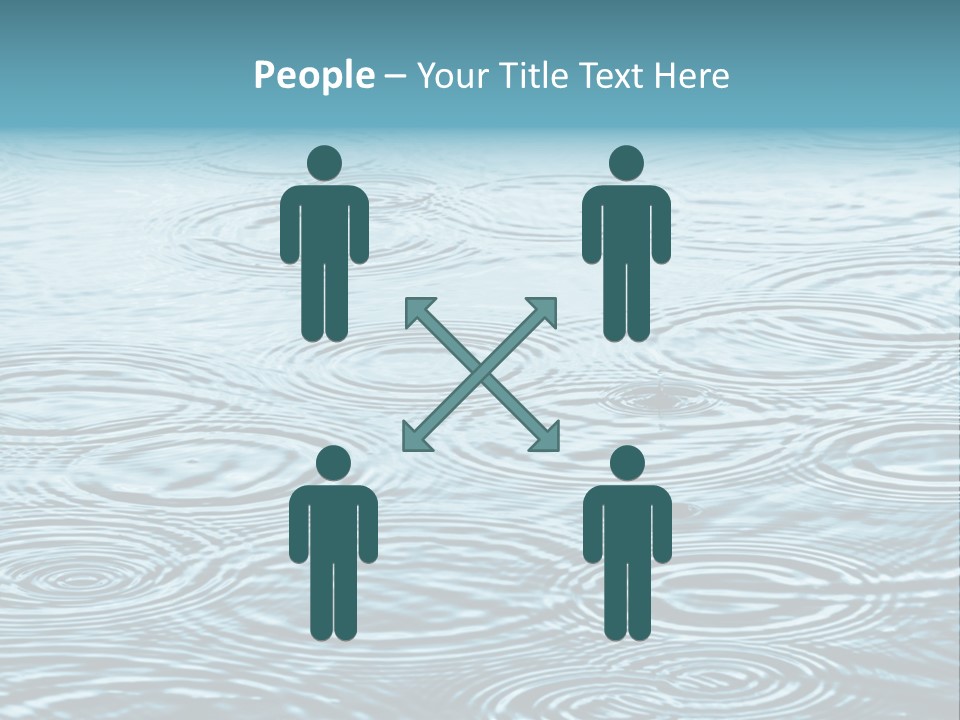 A Group Of Raindrops On The Water Powerpoint Template PowerPoint Template
