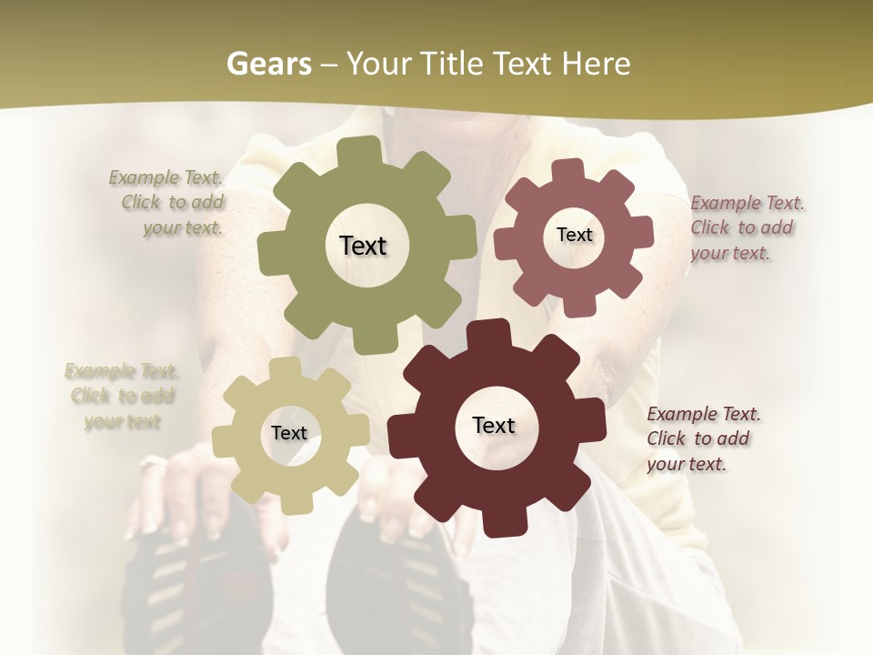 A Woman Sitting On The Ground With Her Shoes On Her Feet PowerPoint Template