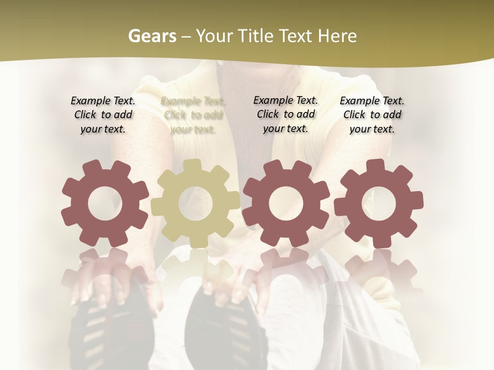 A Woman Sitting On The Ground With Her Shoes On Her Feet PowerPoint Template