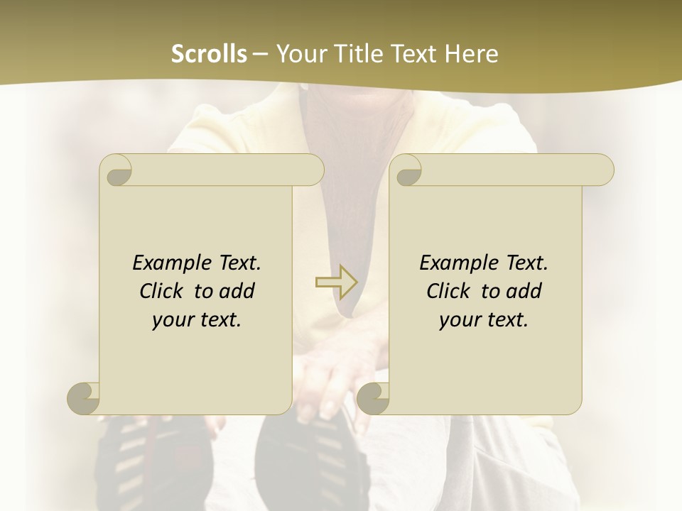 A Woman Sitting On The Ground With Her Shoes On Her Feet PowerPoint Template