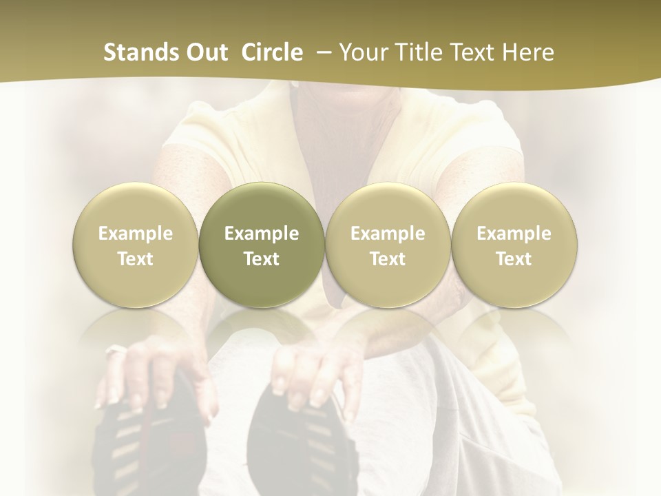 A Woman Sitting On The Ground With Her Shoes On Her Feet PowerPoint Template