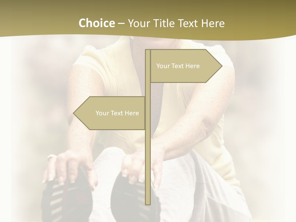 A Woman Sitting On The Ground With Her Shoes On Her Feet PowerPoint Template