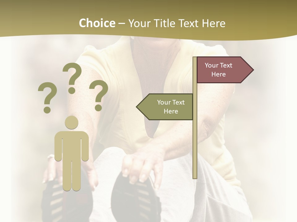 A Woman Sitting On The Ground With Her Shoes On Her Feet PowerPoint Template