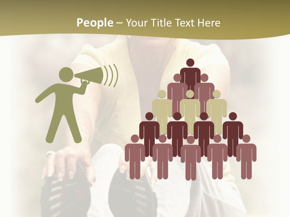 A Woman Sitting On The Ground With Her Shoes On Her Feet PowerPoint Template