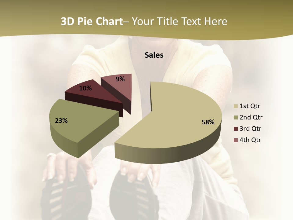 A Woman Sitting On The Ground With Her Shoes On Her Feet PowerPoint Template