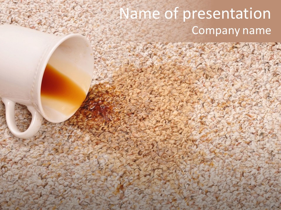 Conceptual Spillage Stain PowerPoint Template