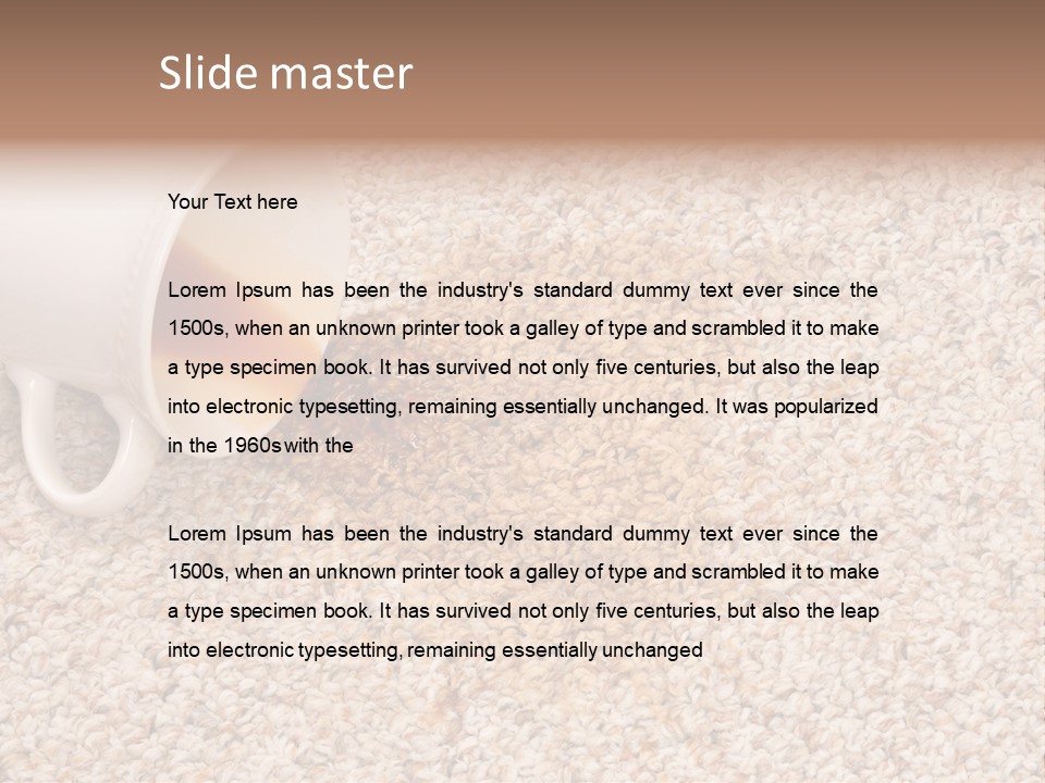 Conceptual Spillage Stain PowerPoint Template