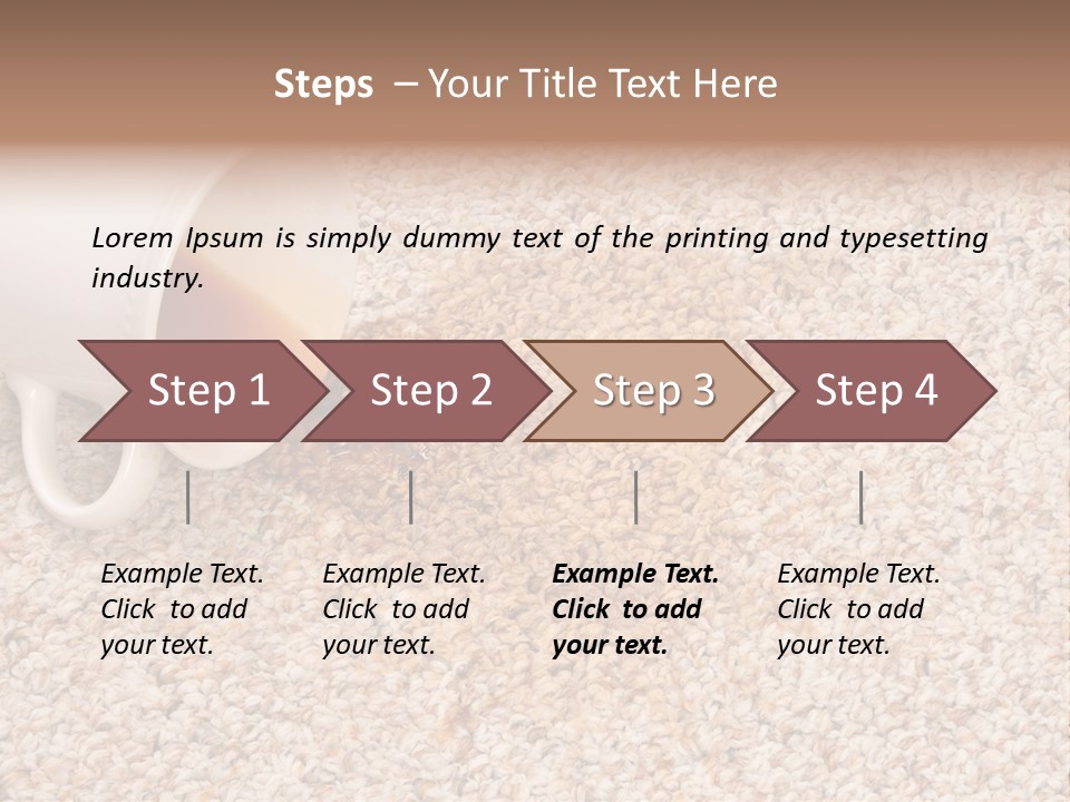 Conceptual Spillage Stain PowerPoint Template
