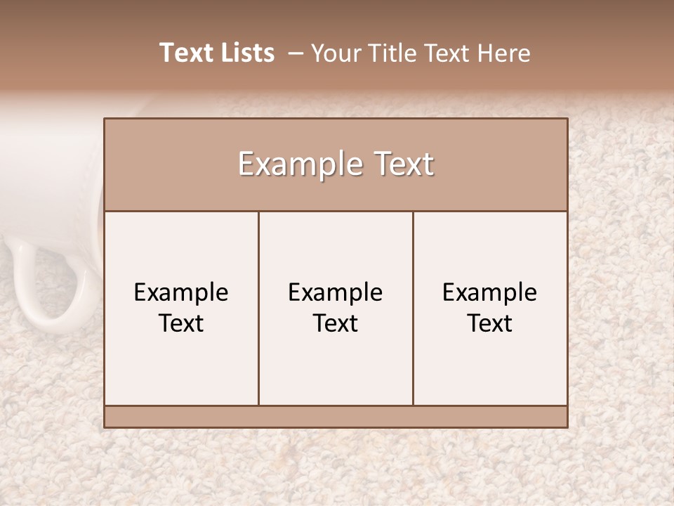 Conceptual Spillage Stain PowerPoint Template