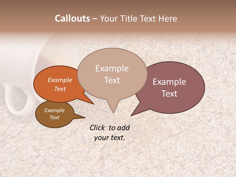 Conceptual Spillage Stain PowerPoint Template