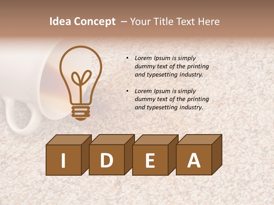 Conceptual Spillage Stain PowerPoint Template
