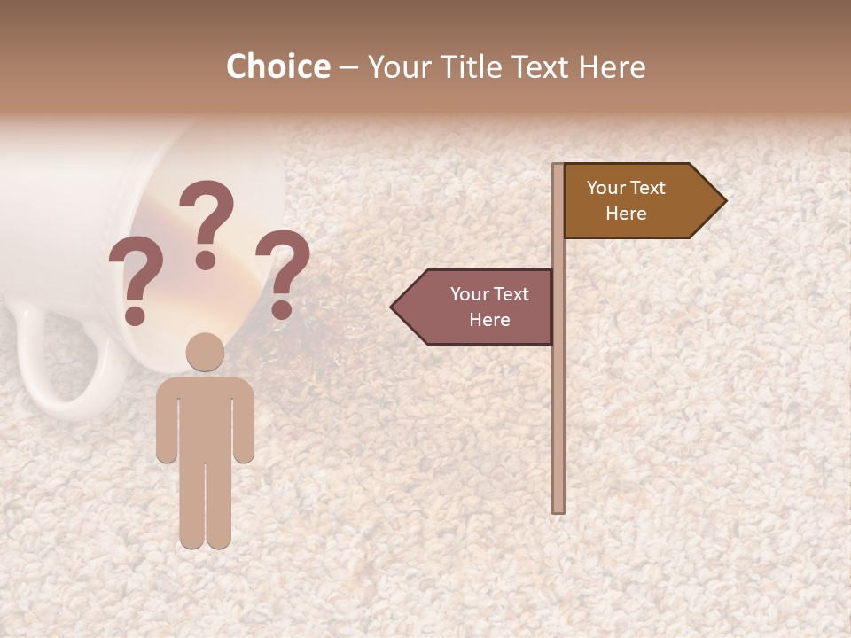 Conceptual Spillage Stain PowerPoint Template