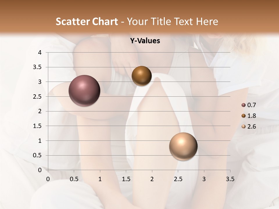 A Woman And Two Children Are Sitting On A Bed PowerPoint Template