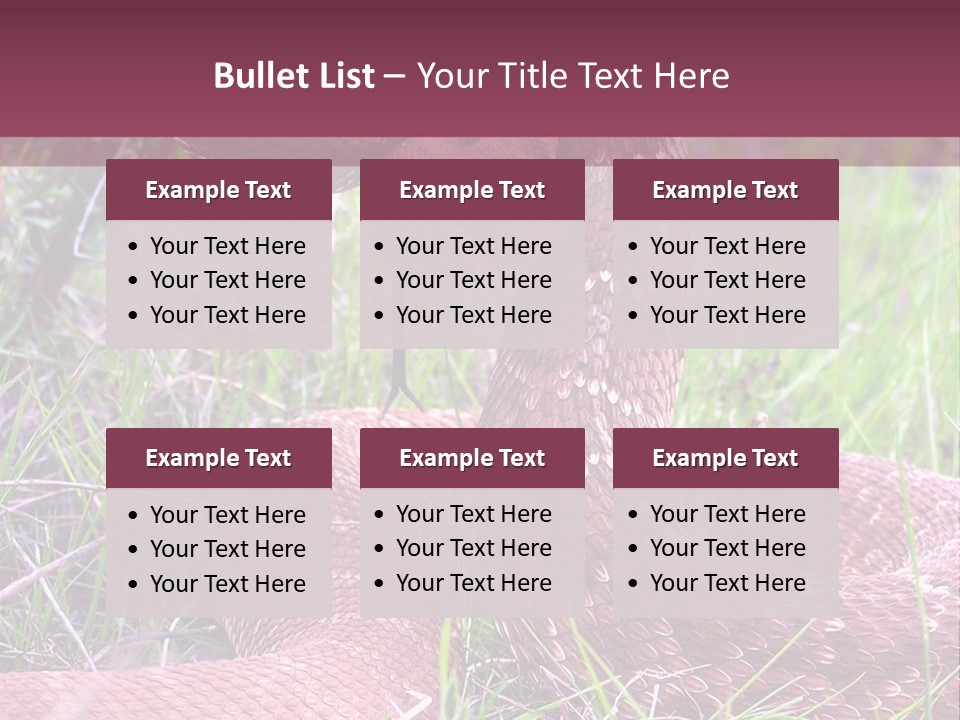 Rattlesnake Tongue Diamond PowerPoint Template