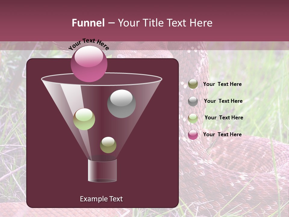 Rattlesnake Tongue Diamond PowerPoint Template