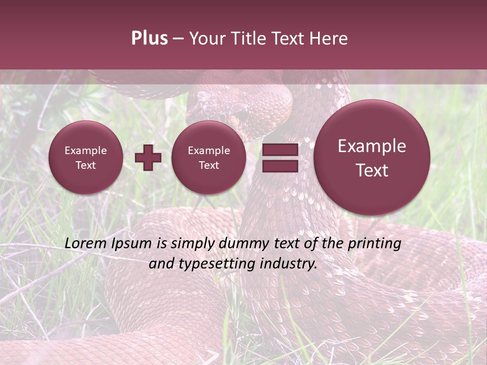 Rattlesnake Tongue Diamond PowerPoint Template