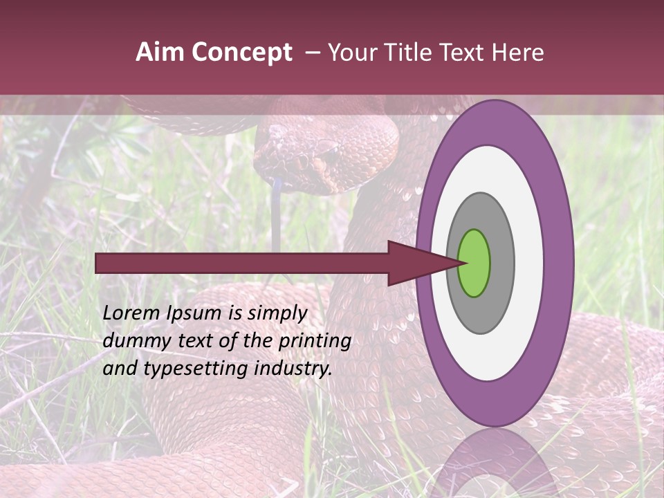 Rattlesnake Tongue Diamond PowerPoint Template