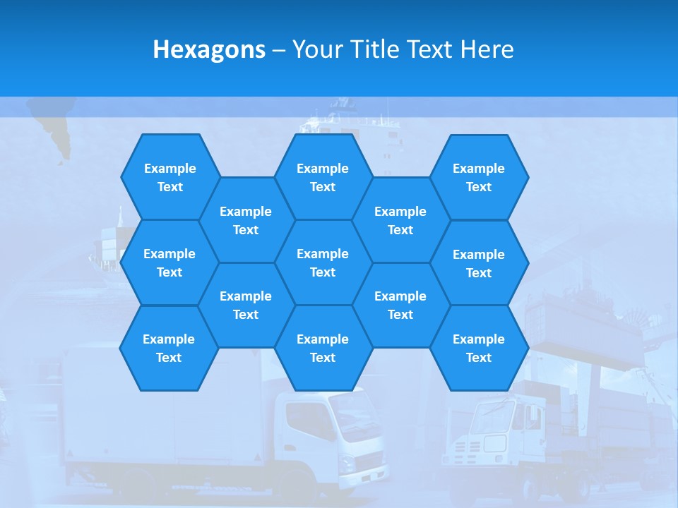 A Powerpoint Presentation With A Blue Background PowerPoint Template