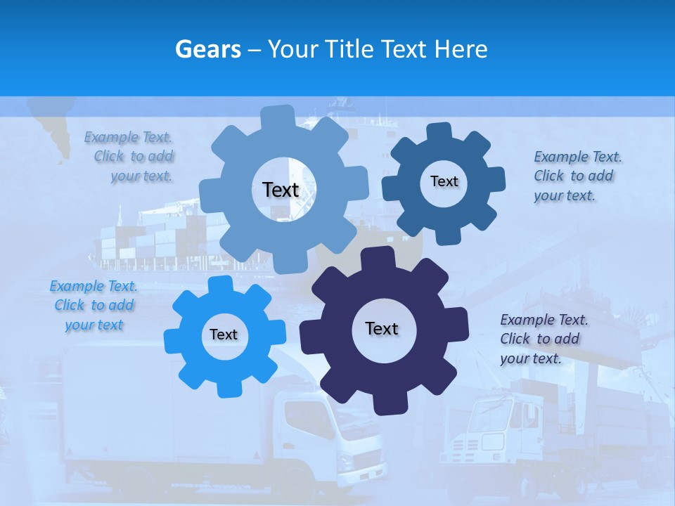 A Powerpoint Presentation With A Blue Background PowerPoint Template