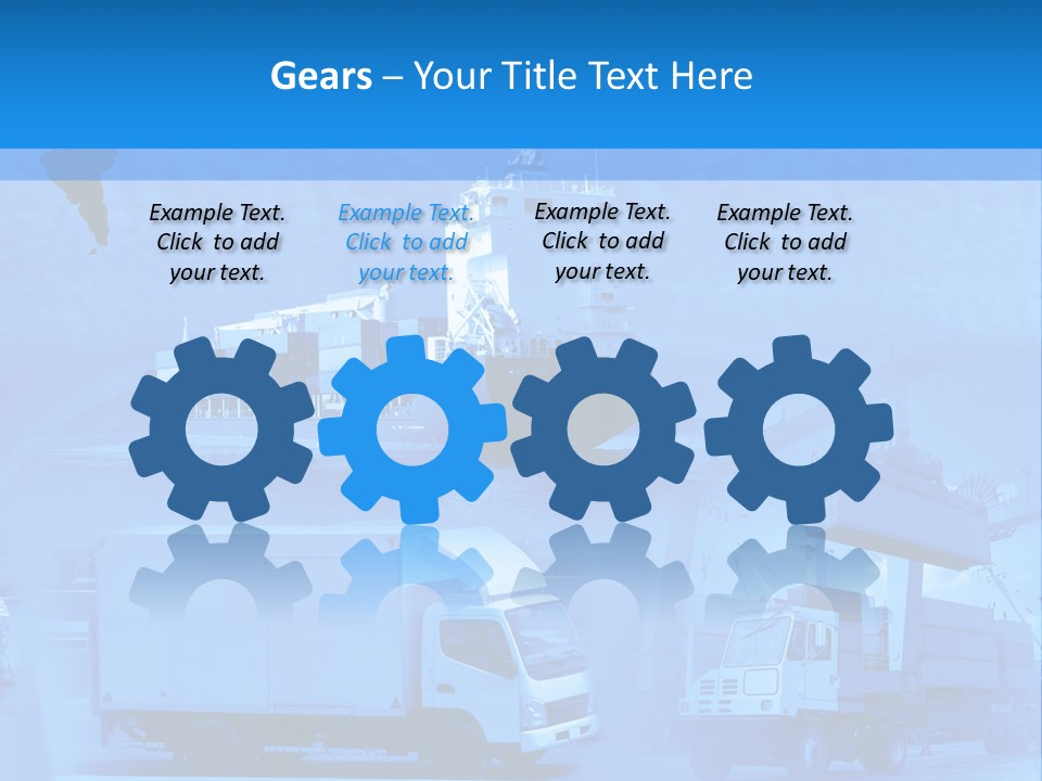 A Powerpoint Presentation With A Blue Background PowerPoint Template