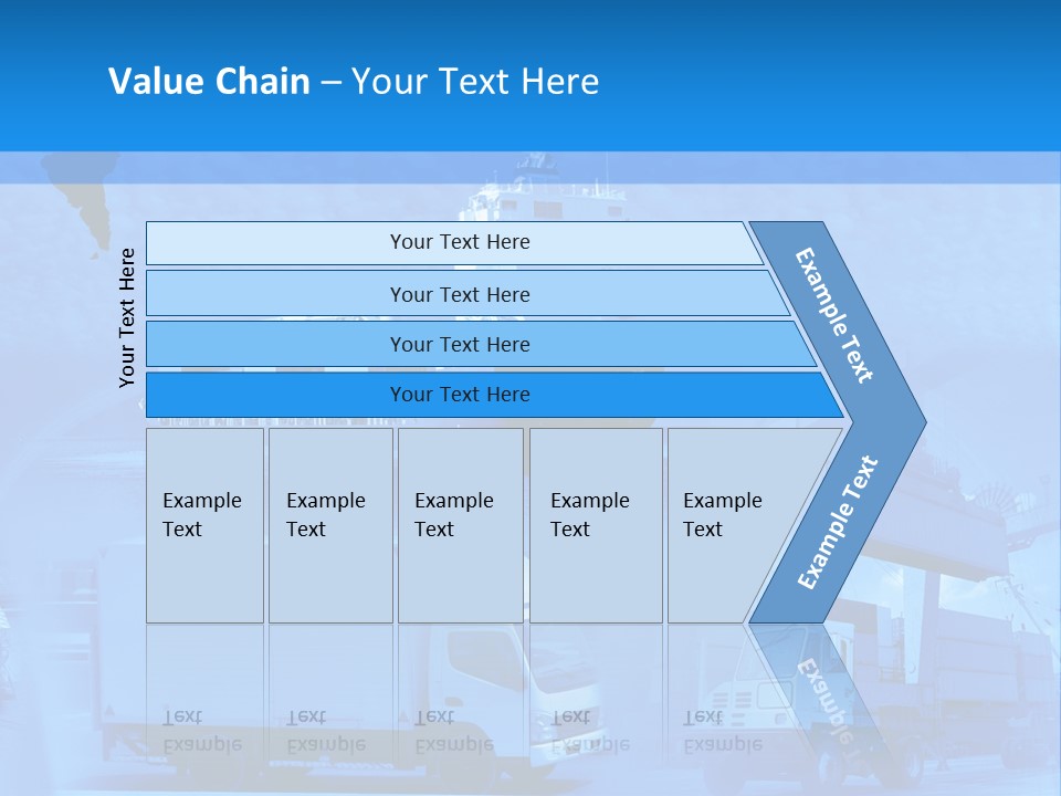 A Powerpoint Presentation With A Blue Background PowerPoint Template