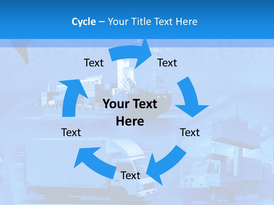 A Powerpoint Presentation With A Blue Background PowerPoint Template