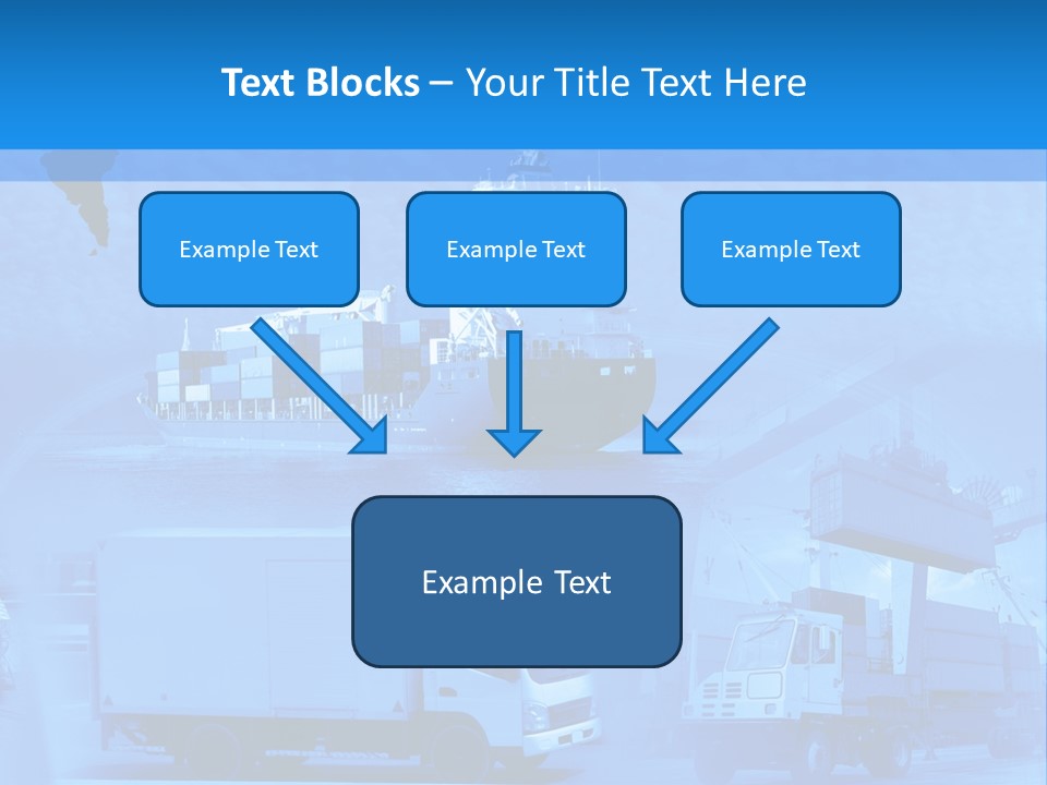 A Powerpoint Presentation With A Blue Background PowerPoint Template