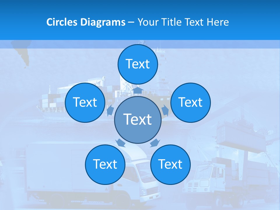 A Powerpoint Presentation With A Blue Background PowerPoint Template