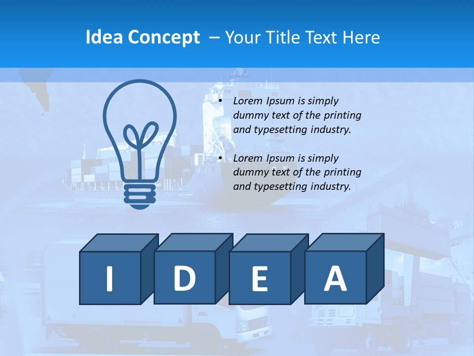 A Powerpoint Presentation With A Blue Background PowerPoint Template