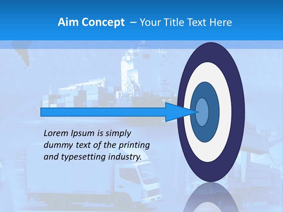 A Powerpoint Presentation With A Blue Background PowerPoint Template