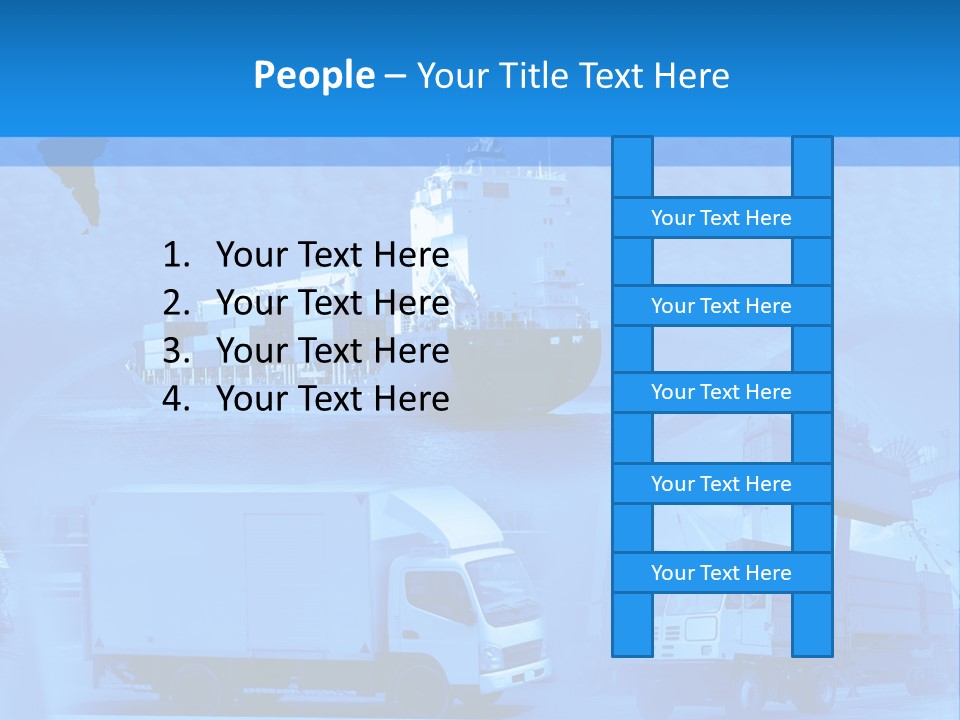 A Powerpoint Presentation With A Blue Background PowerPoint Template