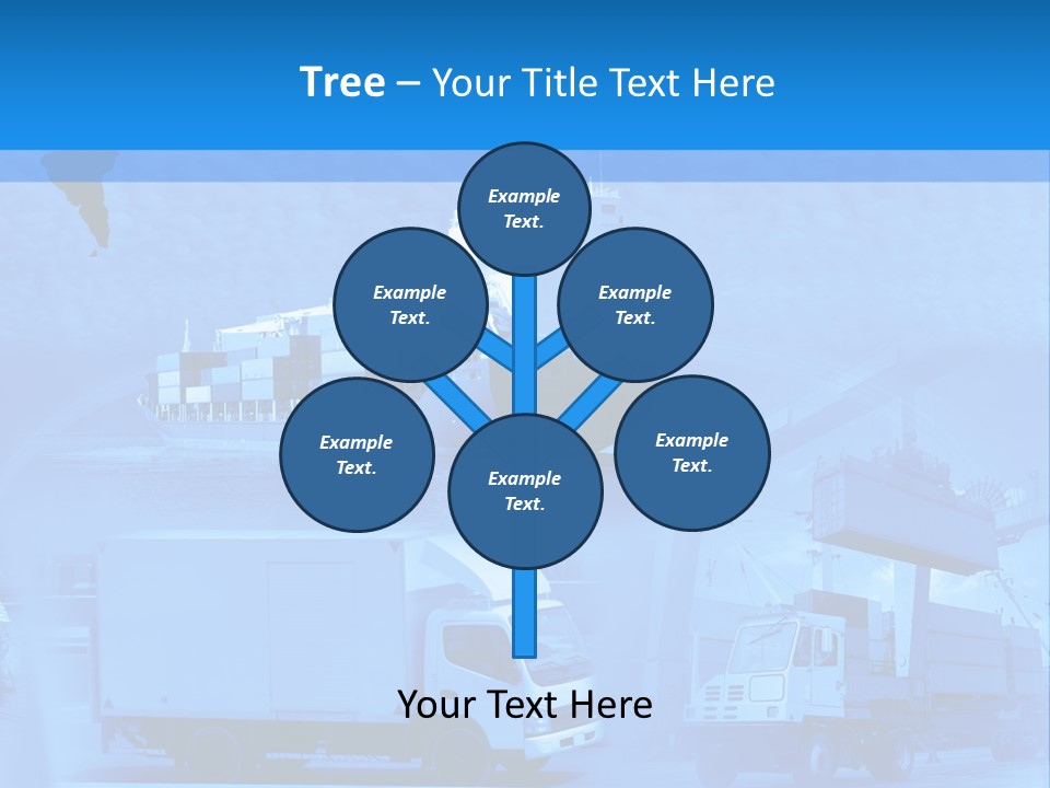 A Powerpoint Presentation With A Blue Background PowerPoint Template