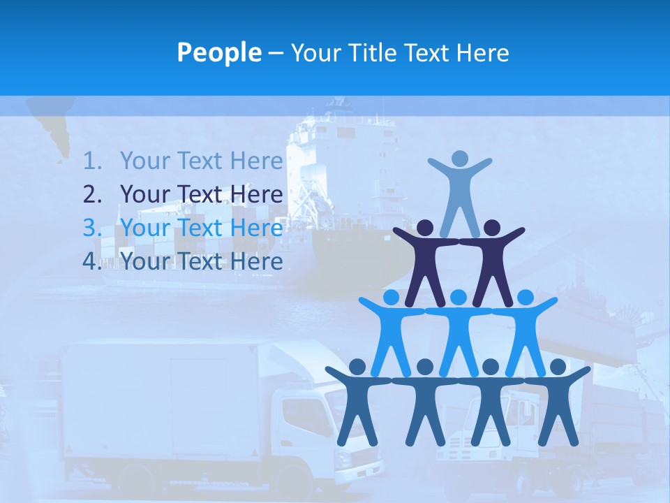 A Powerpoint Presentation With A Blue Background PowerPoint Template