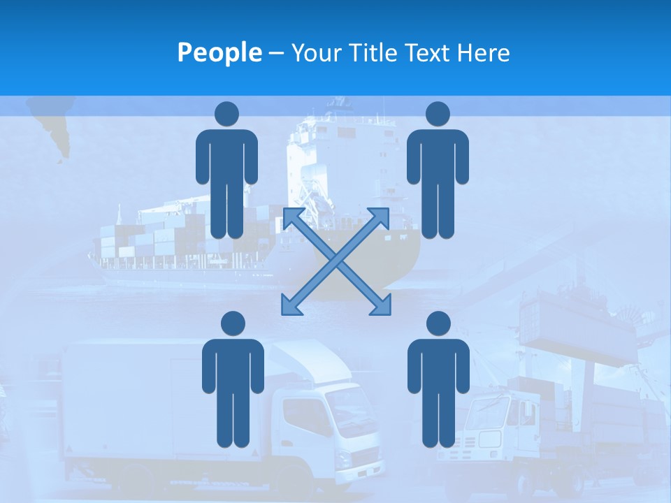 A Powerpoint Presentation With A Blue Background PowerPoint Template