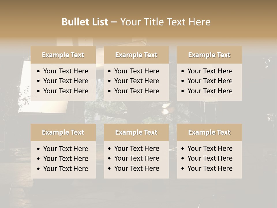 A Photo Studio With A Large Screen And Lighting Equipment PowerPoint Template