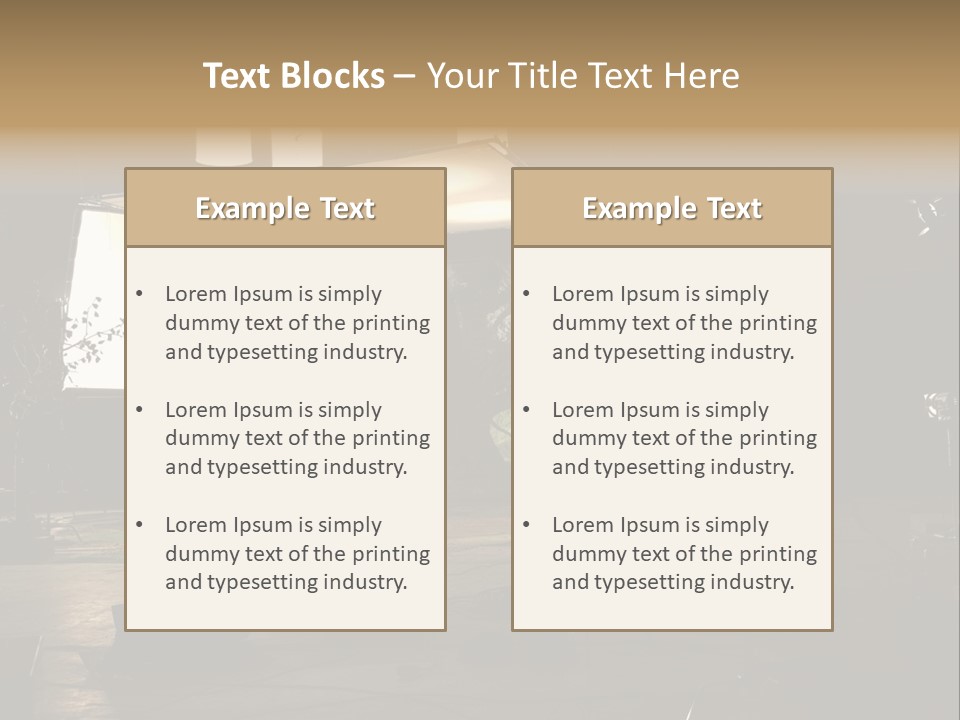 A Photo Studio With A Large Screen And Lighting Equipment PowerPoint Template