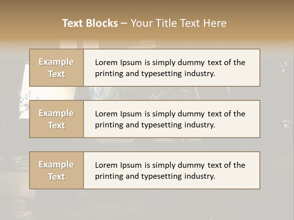 A Photo Studio With A Large Screen And Lighting Equipment PowerPoint Template
