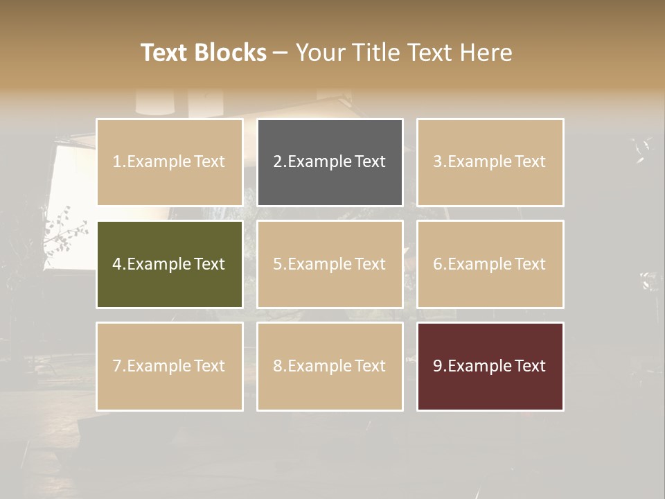 A Photo Studio With A Large Screen And Lighting Equipment PowerPoint Template
