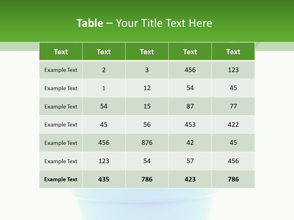 Garden Daisy Potted PowerPoint Template