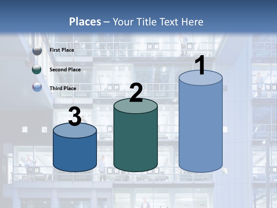 A Large Building With Many Windows And Balconies PowerPoint Template
