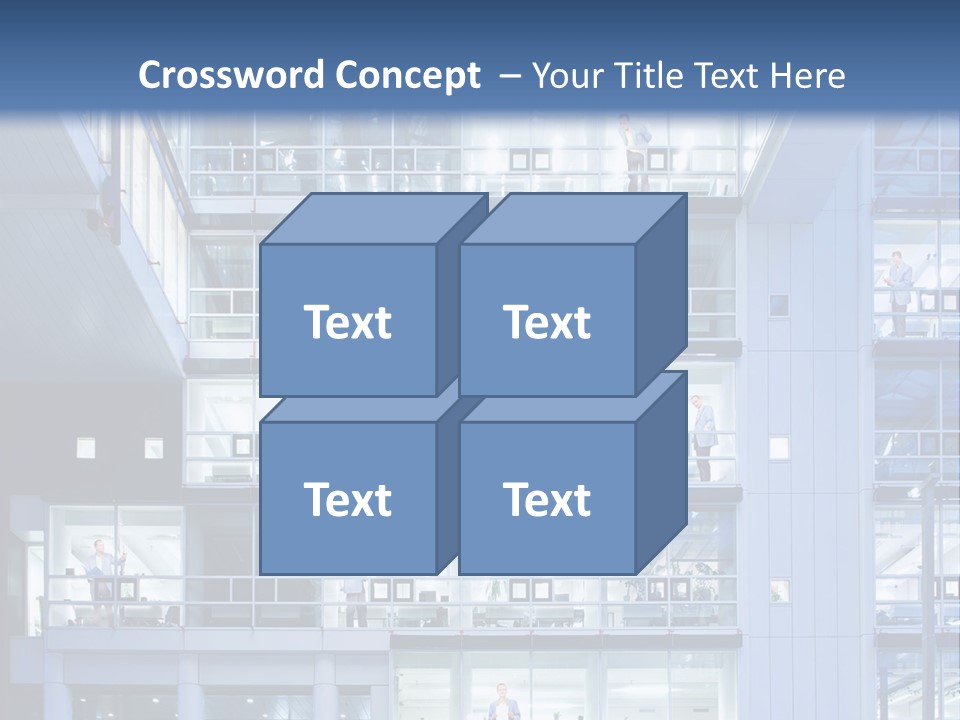 A Large Building With Many Windows And Balconies PowerPoint Template
