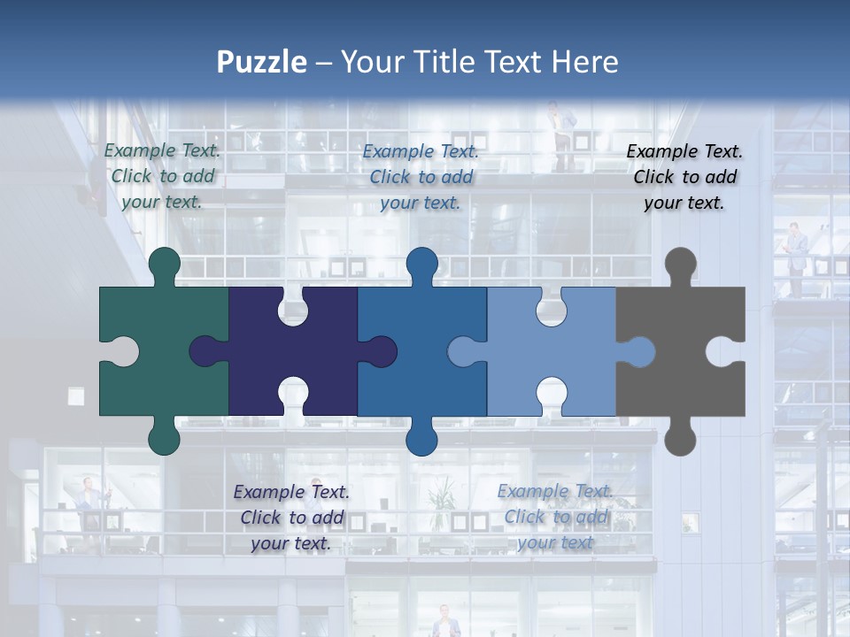 A Large Building With Many Windows And Balconies PowerPoint Template