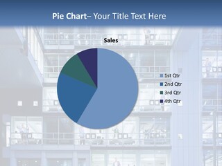 A Large Building With Many Windows And Balconies PowerPoint Template