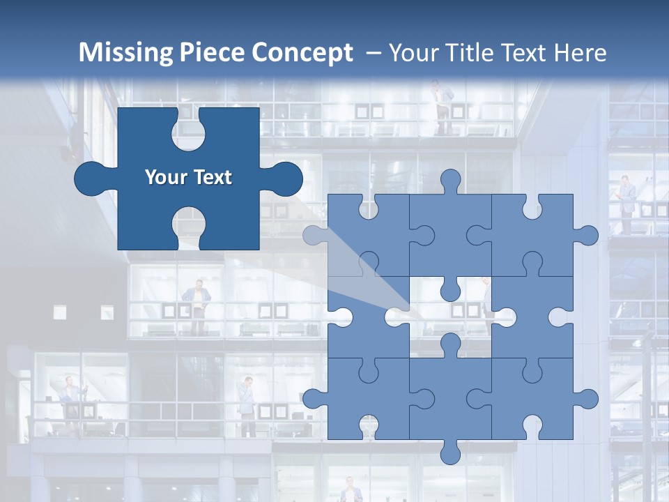 A Large Building With Many Windows And Balconies PowerPoint Template