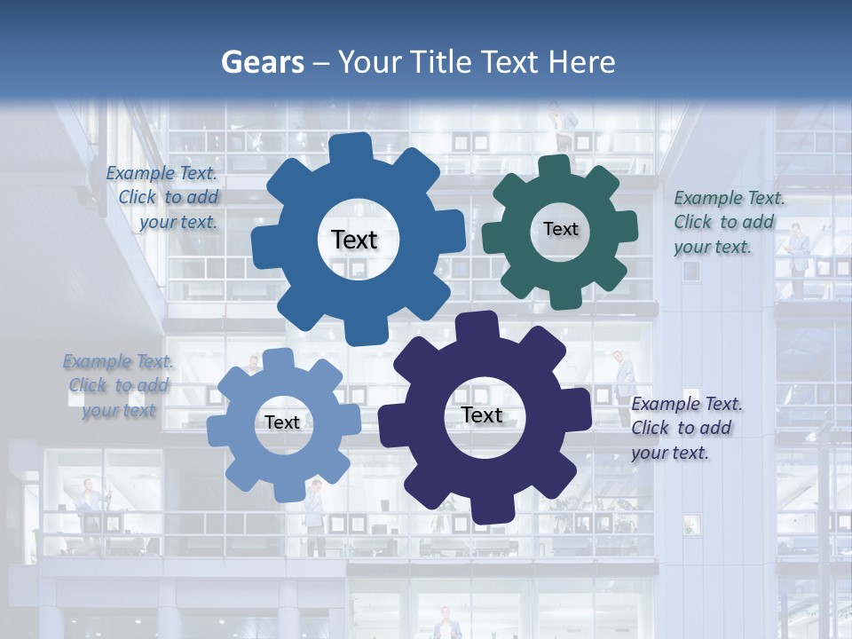 A Large Building With Many Windows And Balconies PowerPoint Template