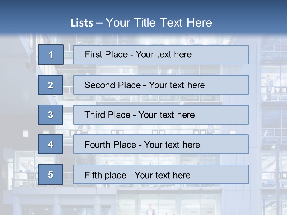 A Large Building With Many Windows And Balconies PowerPoint Template
